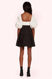 Amanda Uprichard Hunnie Dress in Black/White